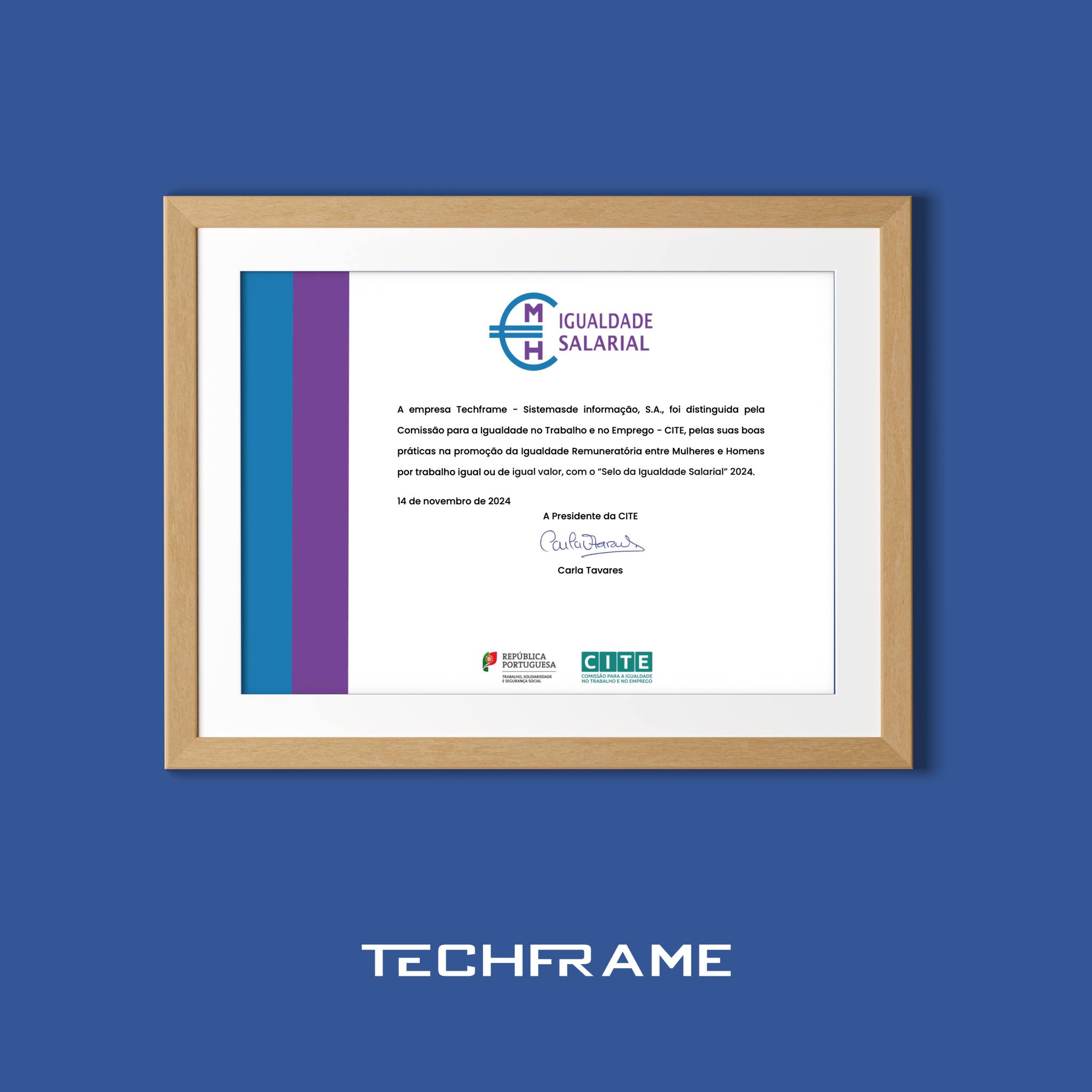 Techframe Earns the Equal Pay Seal 2024